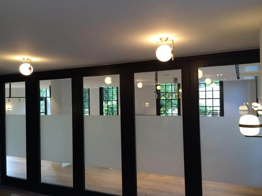 Long Glass Film by AW Sign Services.